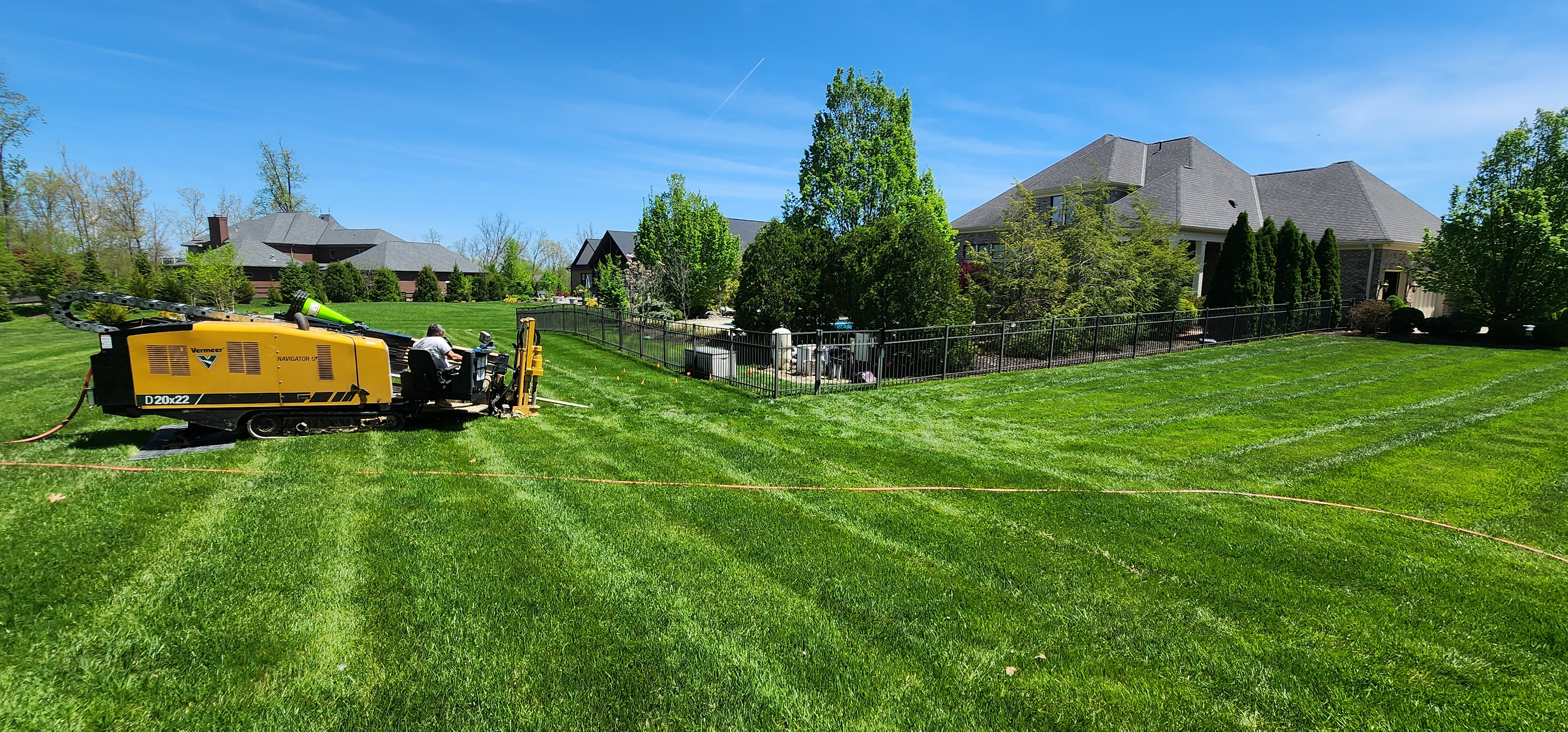 Directional bore for the 48 kw gas and electric